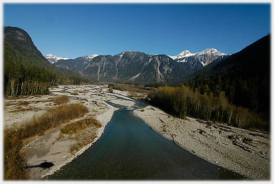 The upper section of the Pitt River